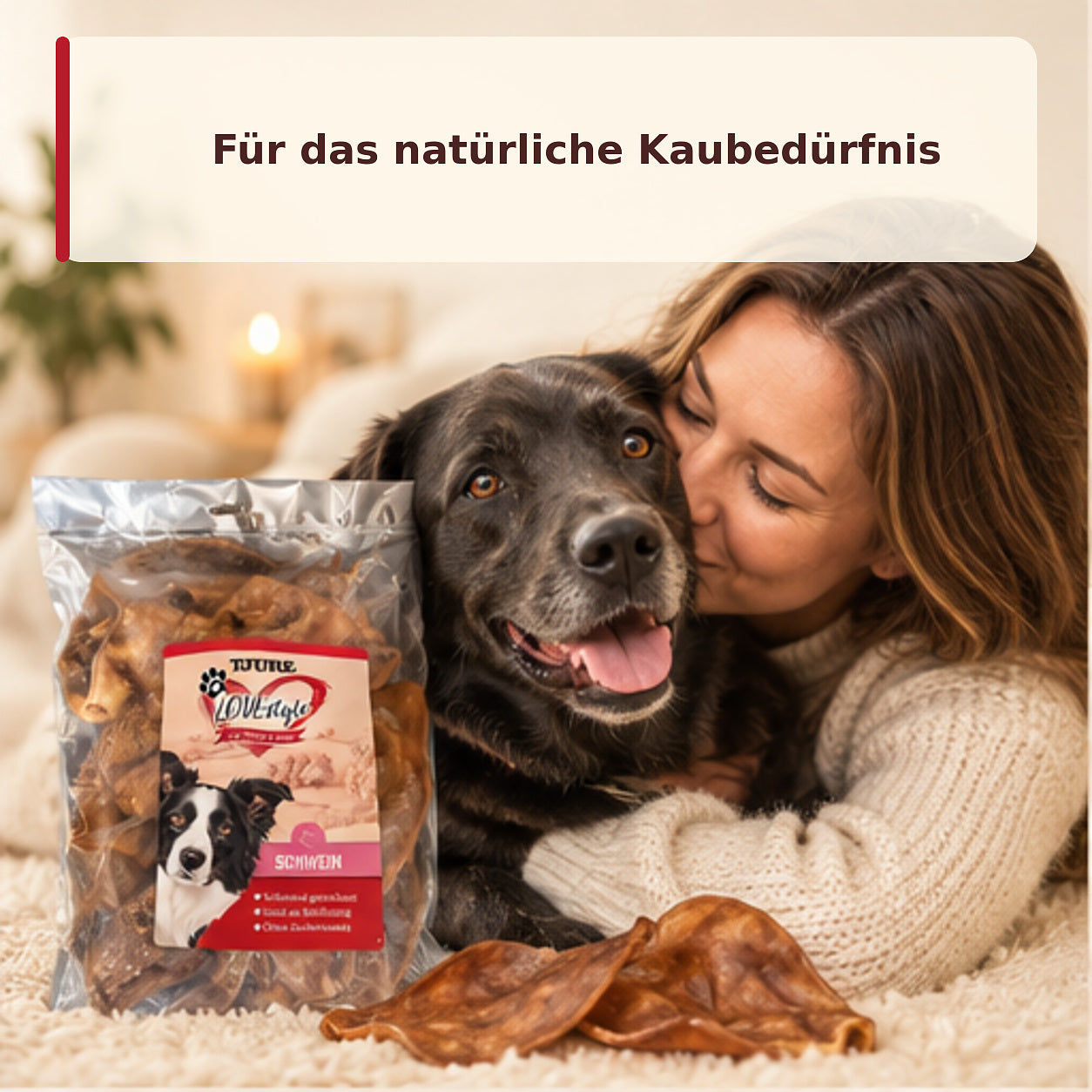 TJURE LOVESTYLE Cane - Orecchie di maiale 400 g