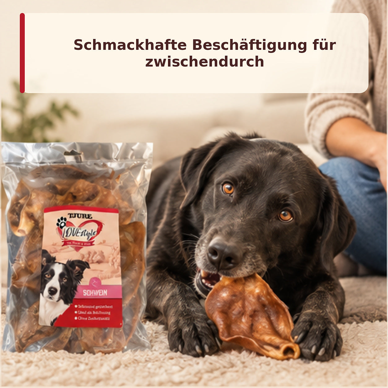 TJURE LOVESTYLE Cane - Orecchie di maiale 400 g