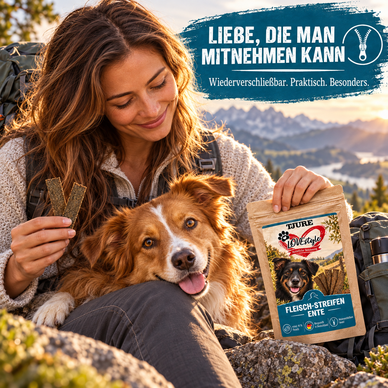 TJURE Lovestyle Striscioline di carne d'anatra 65g.