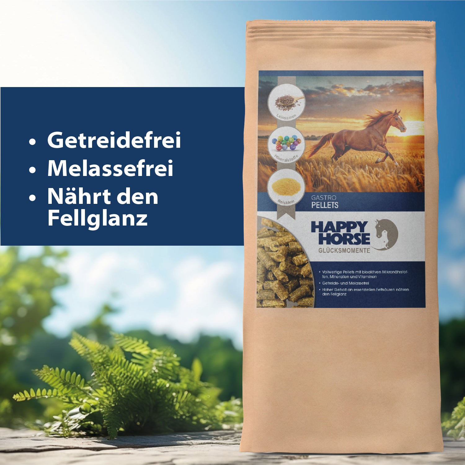 Happy Horse Gastro - Pellet - delicato per lo stomaco e senza cereali