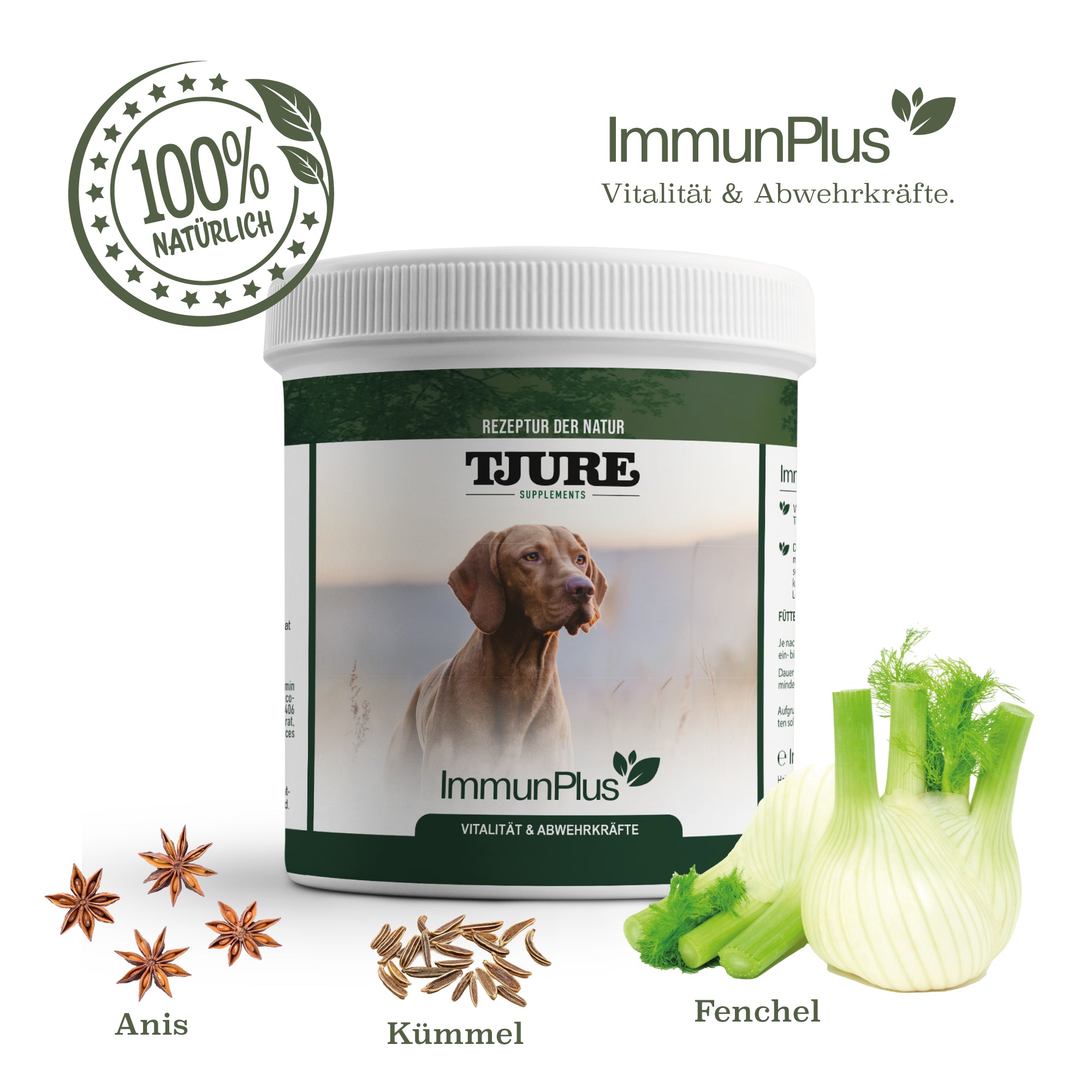 TJURE - Immun Plus 500 g | per il benessere | per uno sviluppo fisico sano