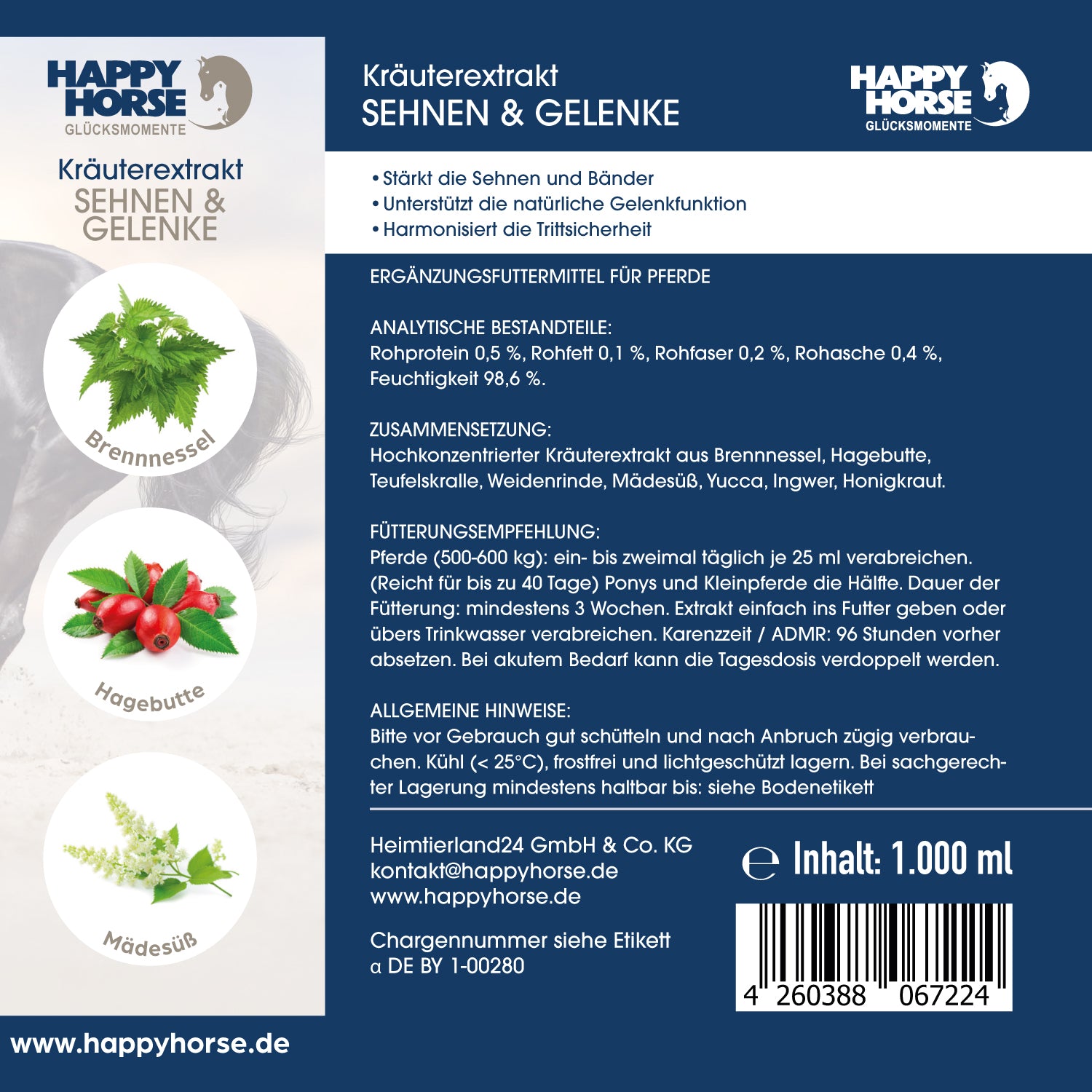 Happy Horse - Tendini & Articolazioni 1.000 ml