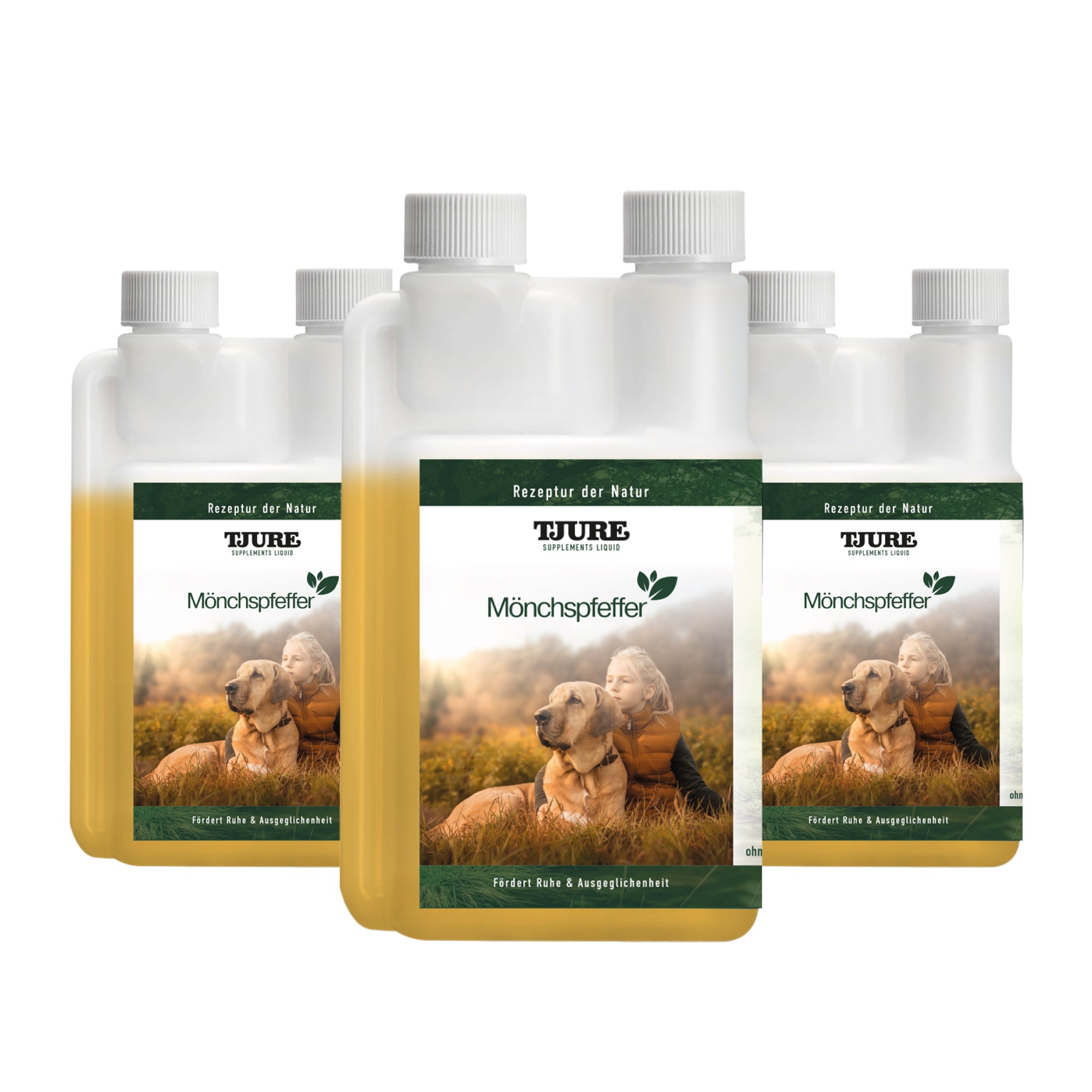 TJURE - Liquido di Agnocasto - 500 ml | Equilibrio ormonale per cani felici | in calore | falsa gravidanza