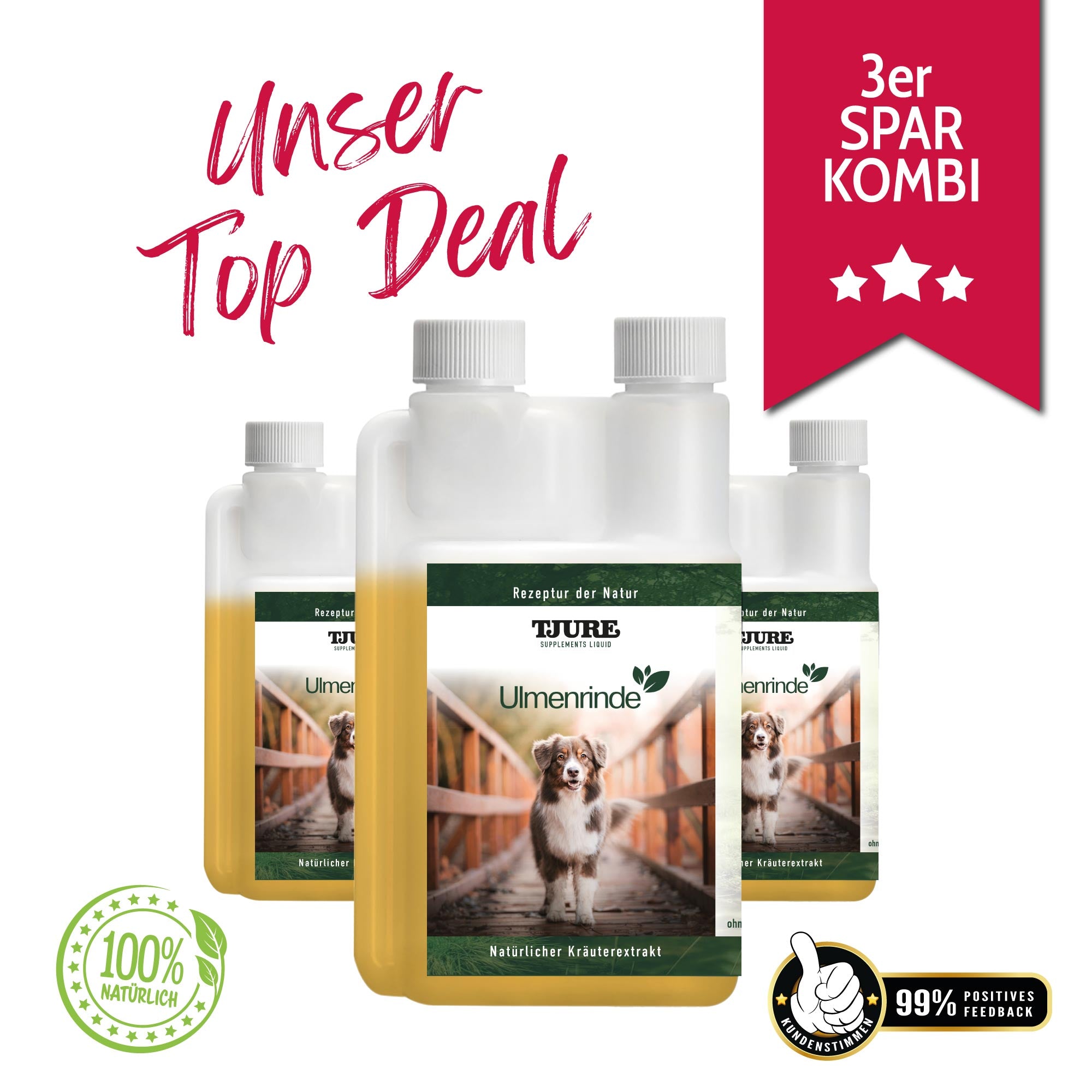 TJURE - Corteccia di olmo liquida 500ml - | Forza naturale per una buona sensazione di benessere addominale