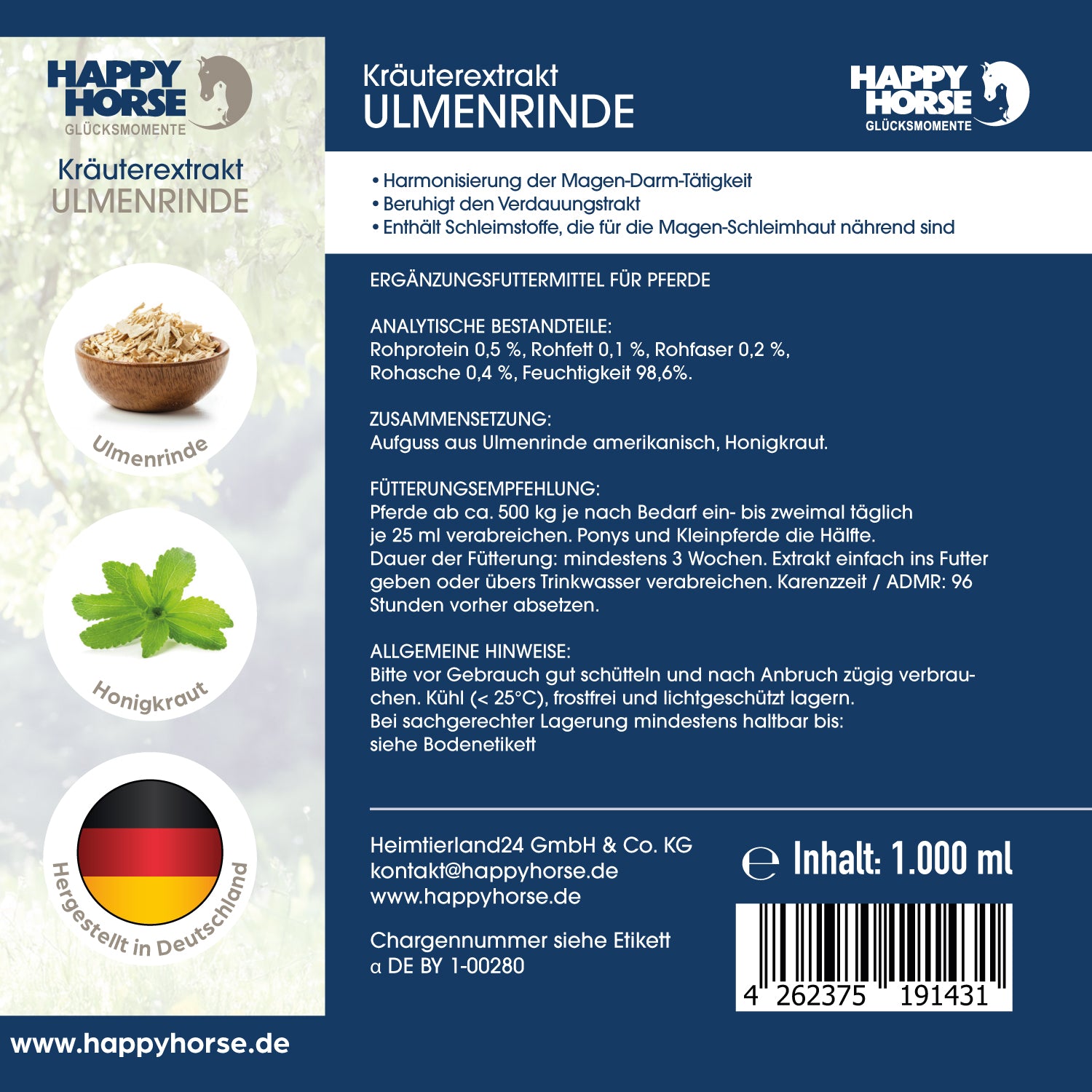 Happy Horse - Corteccia di Olmo 1.000 ml