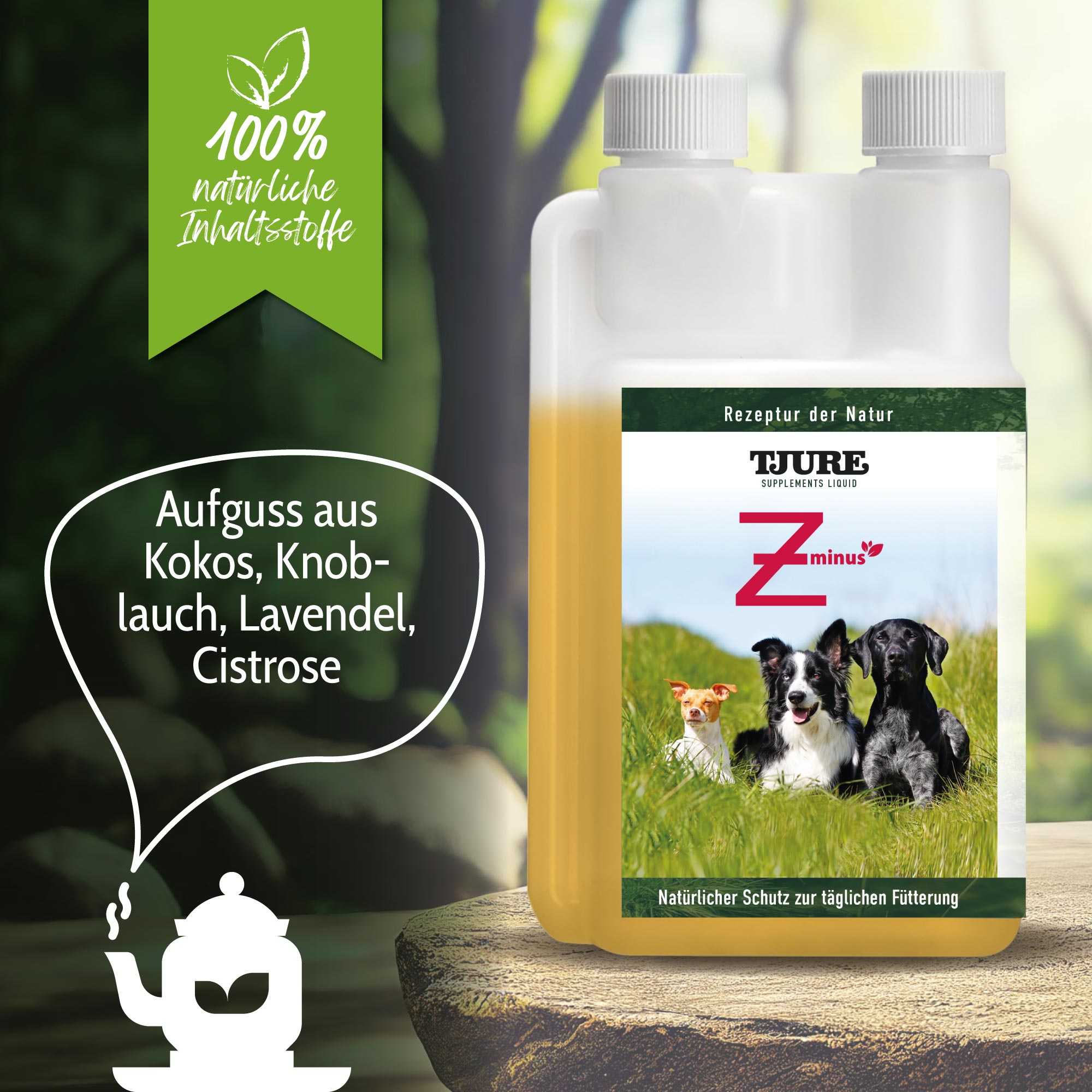 TJURE - Zminus 1000 ml Supporto naturale che tiene lontani gli ospiti indesiderati