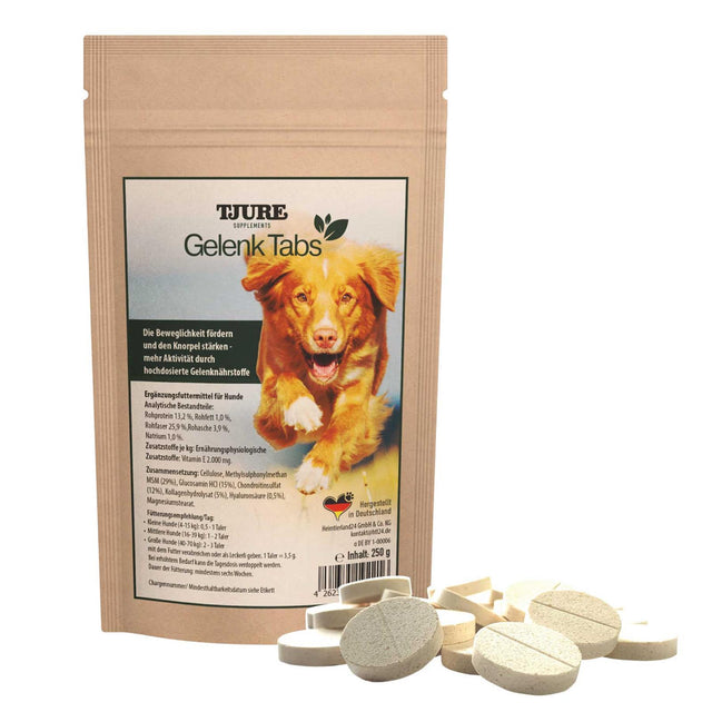 TJURE compresse per articolazioni 250 g – con glucosamina, MSM, condroitina e acido ialuronico