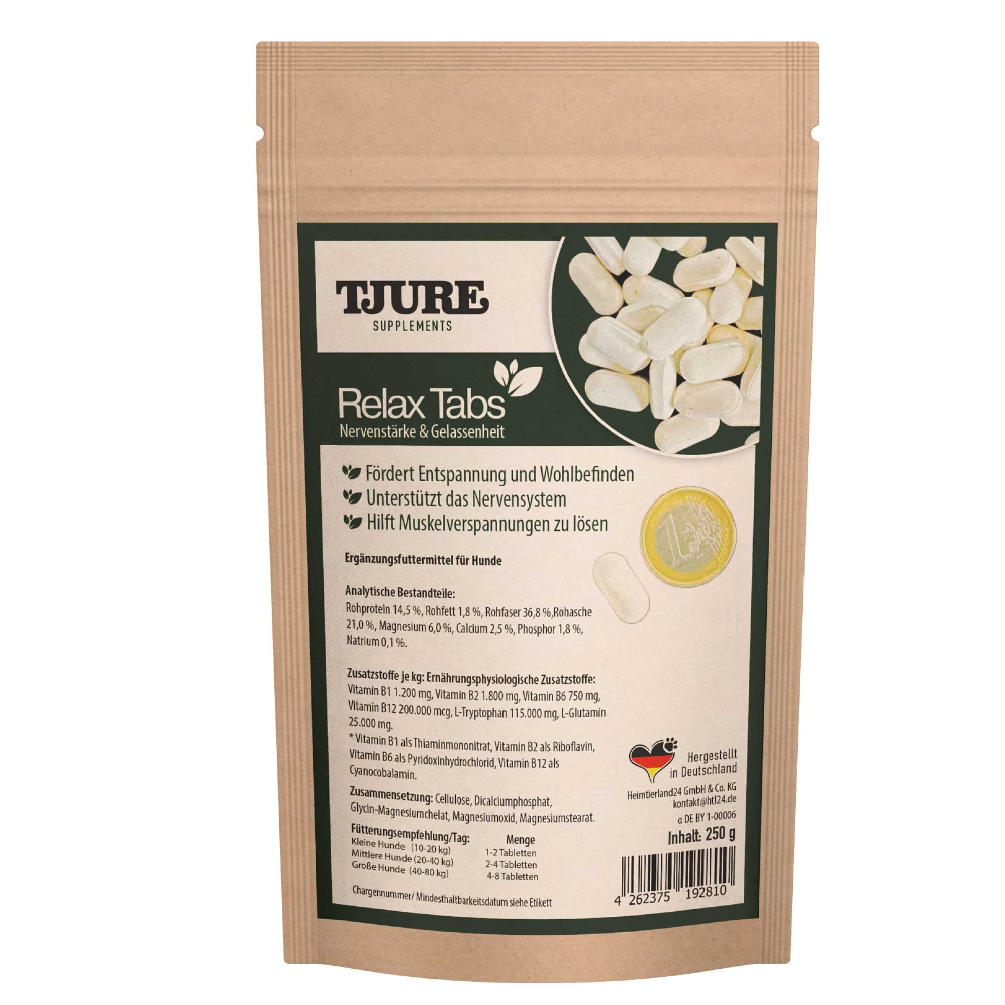 TJURE - Compresse Relax 250 g  | Rilassamento Naturale per il tuo Cane