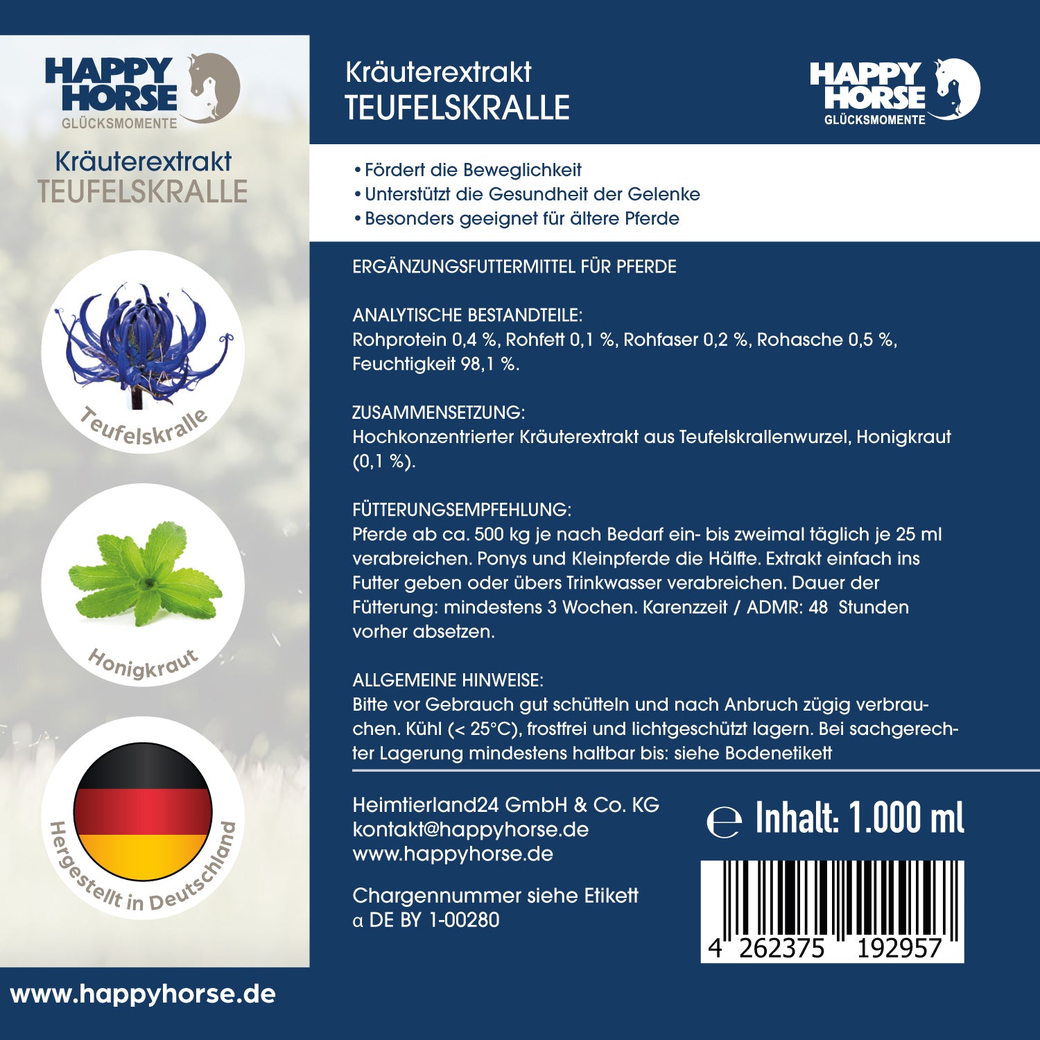 Happy Horse - Teufelskralle 1.000 ml