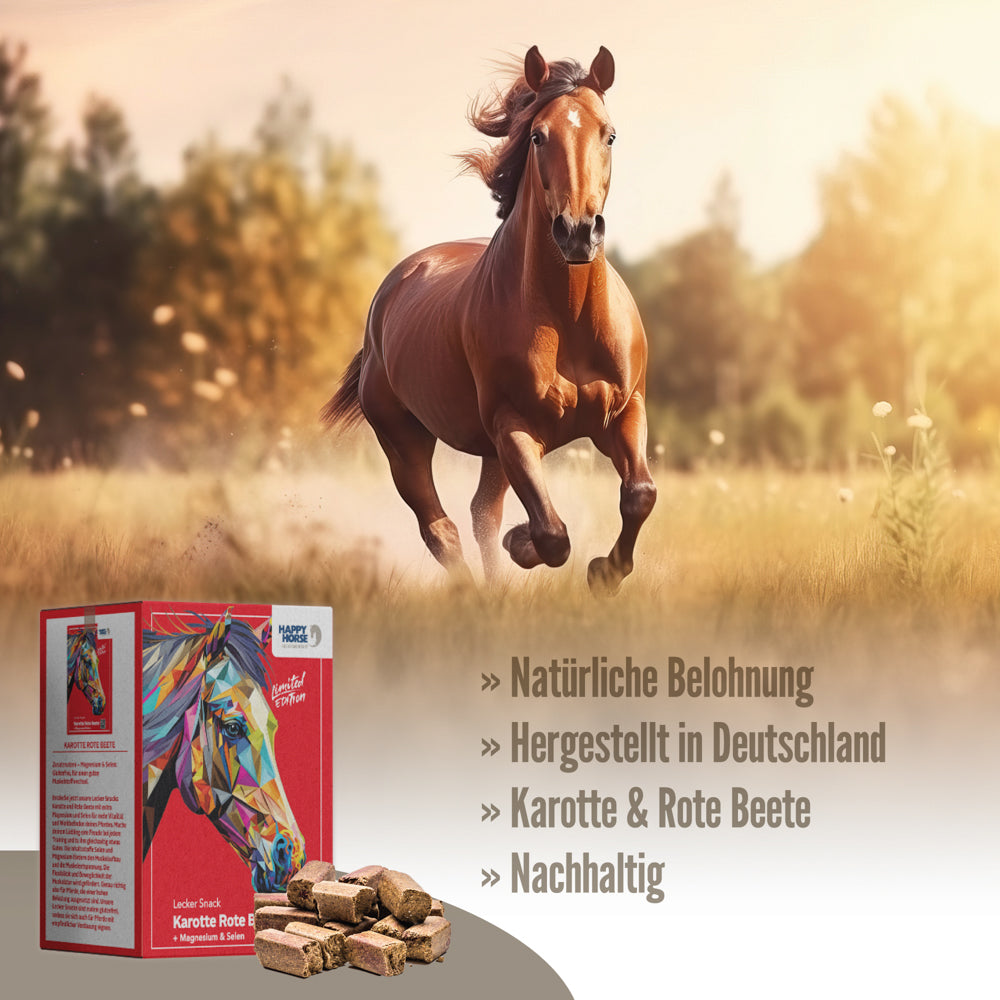 Happy Horse Snack Gustoso Carota Barbabietola Rossa 8 x 800 g