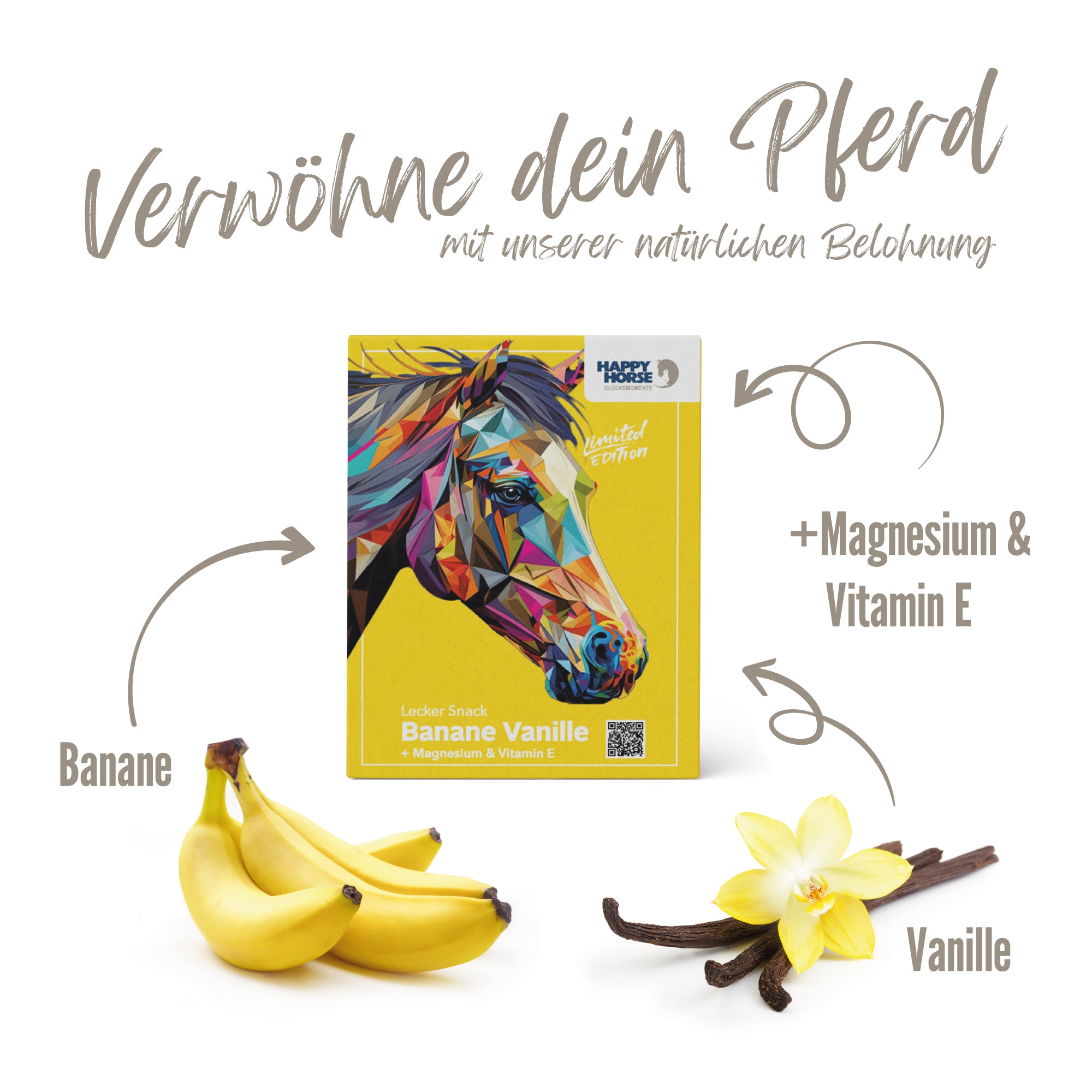 Happy Horse Snack Gustoso Banana Vaniglia 800 g