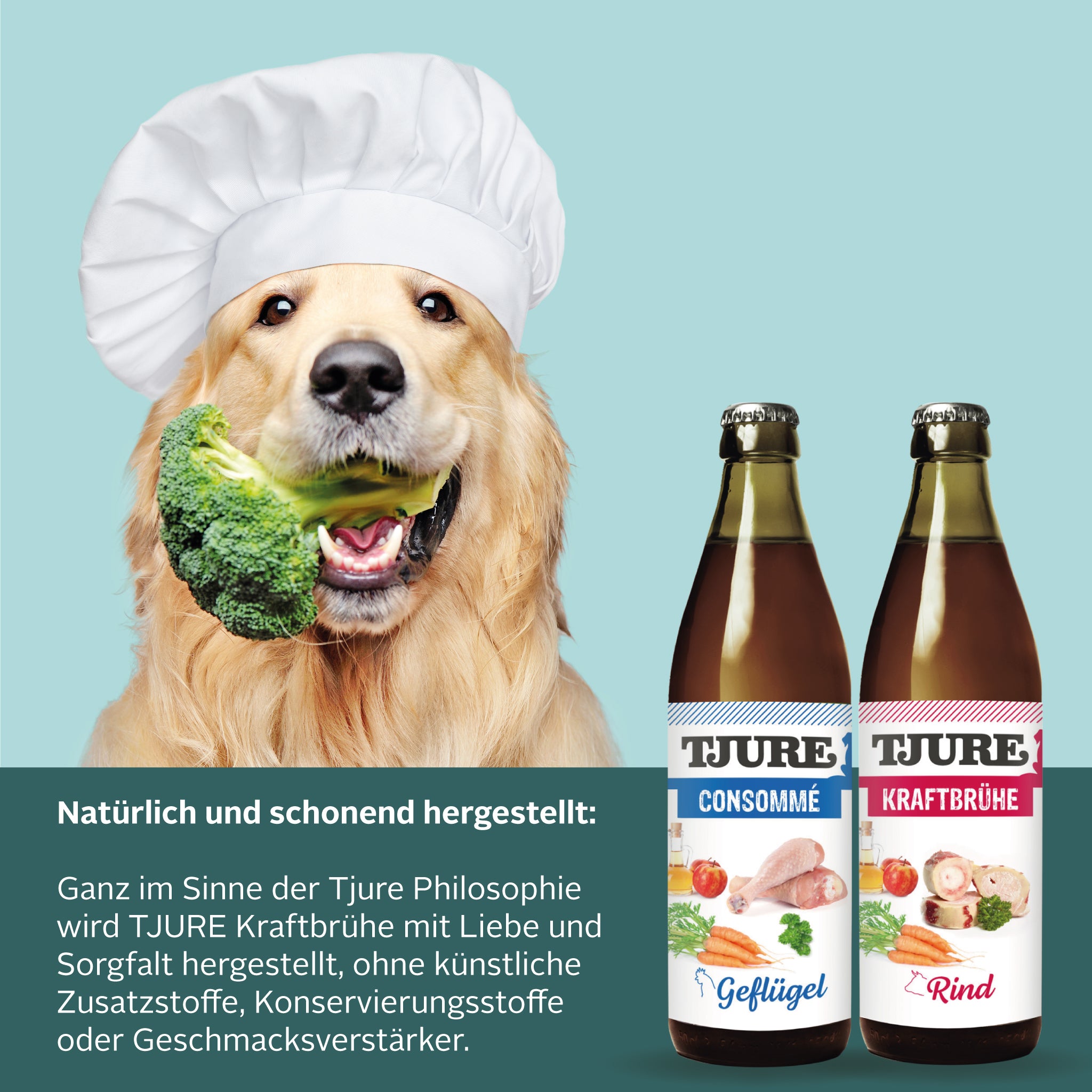 TJURE - Brodo concentrato di pollo - bottiglia da 320 ml