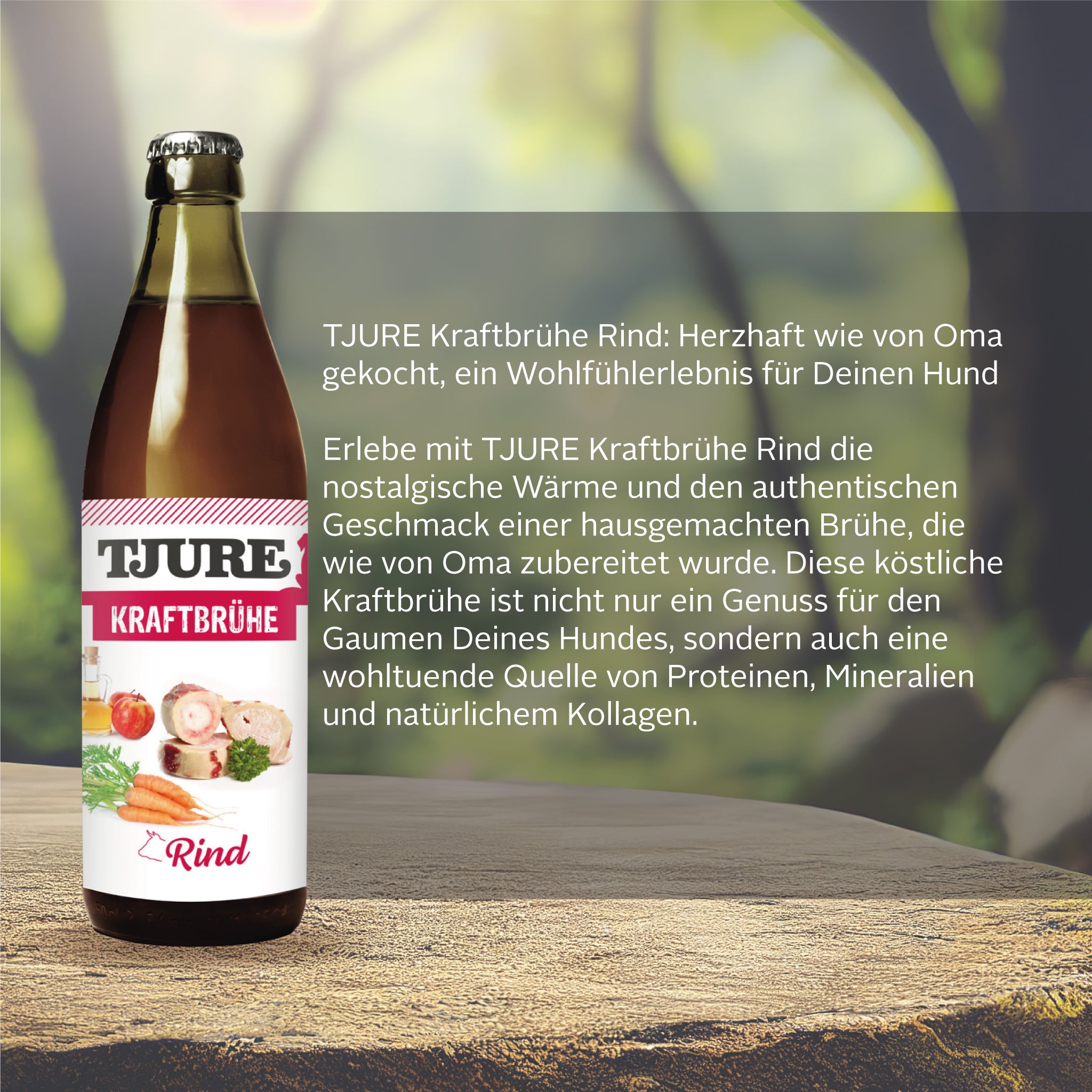 TJURE - Brodo di Manzo - Bottiglia da 320 ml