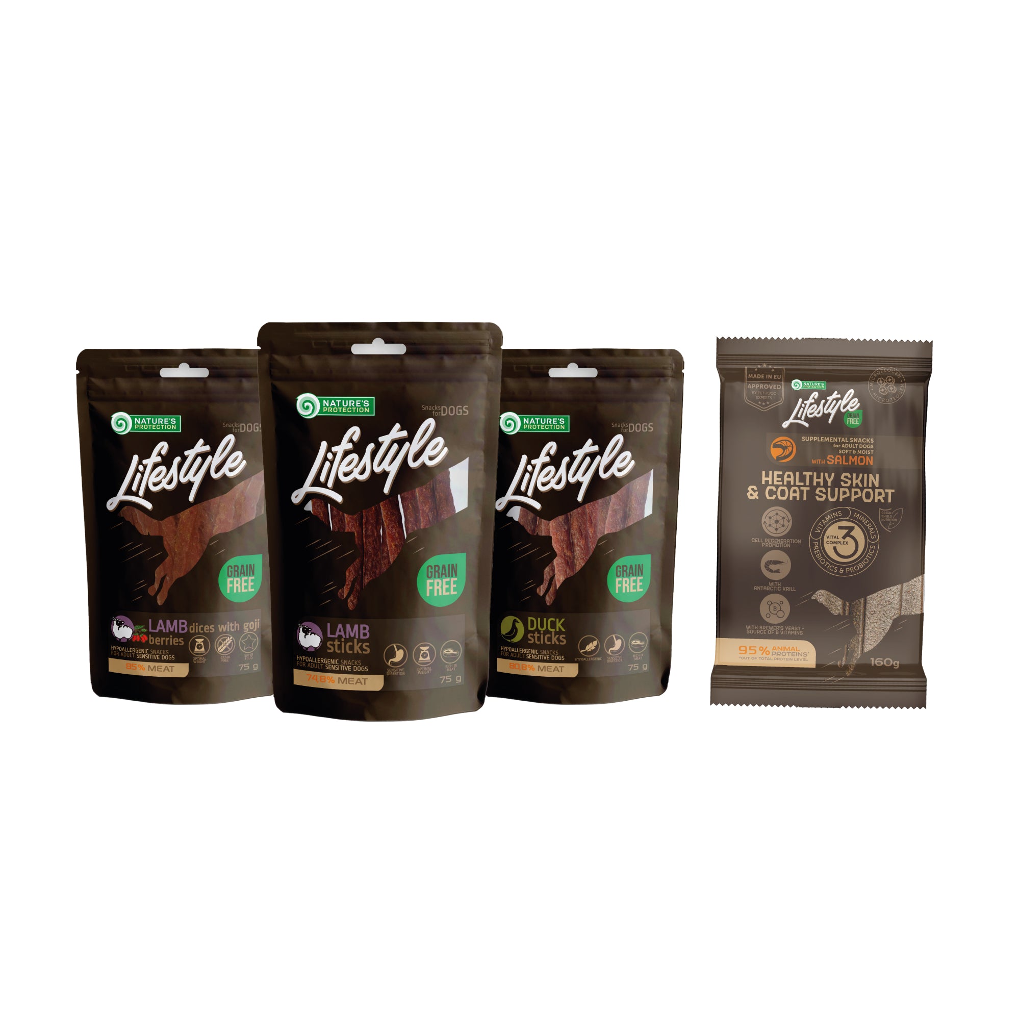 Bundle di snack Lifestyle per cani felici e proprietari rilassati