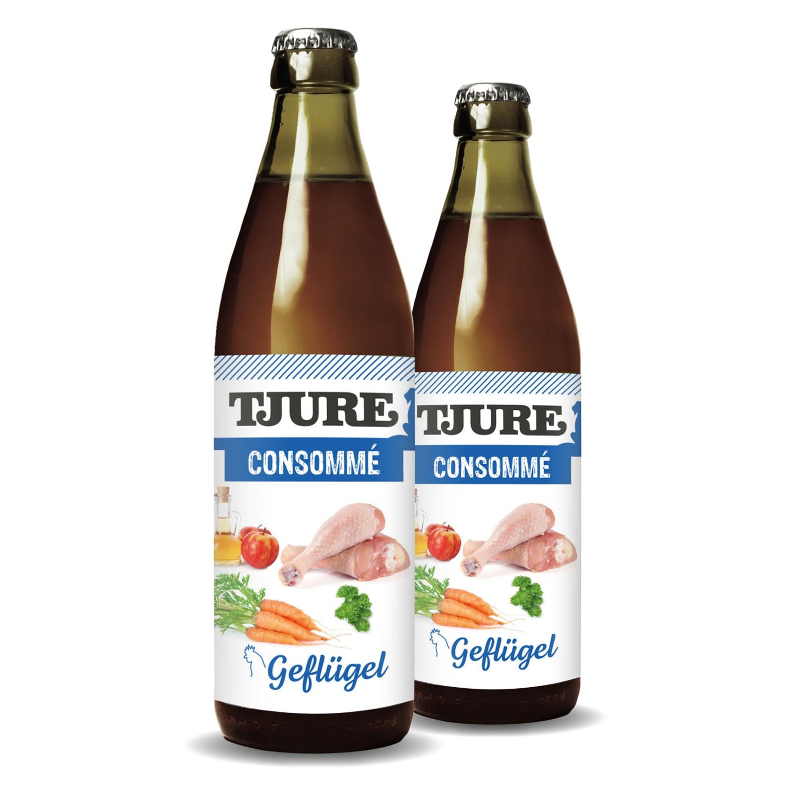 TJURE - Brodo concentrato di pollo - bottiglia da 320 ml