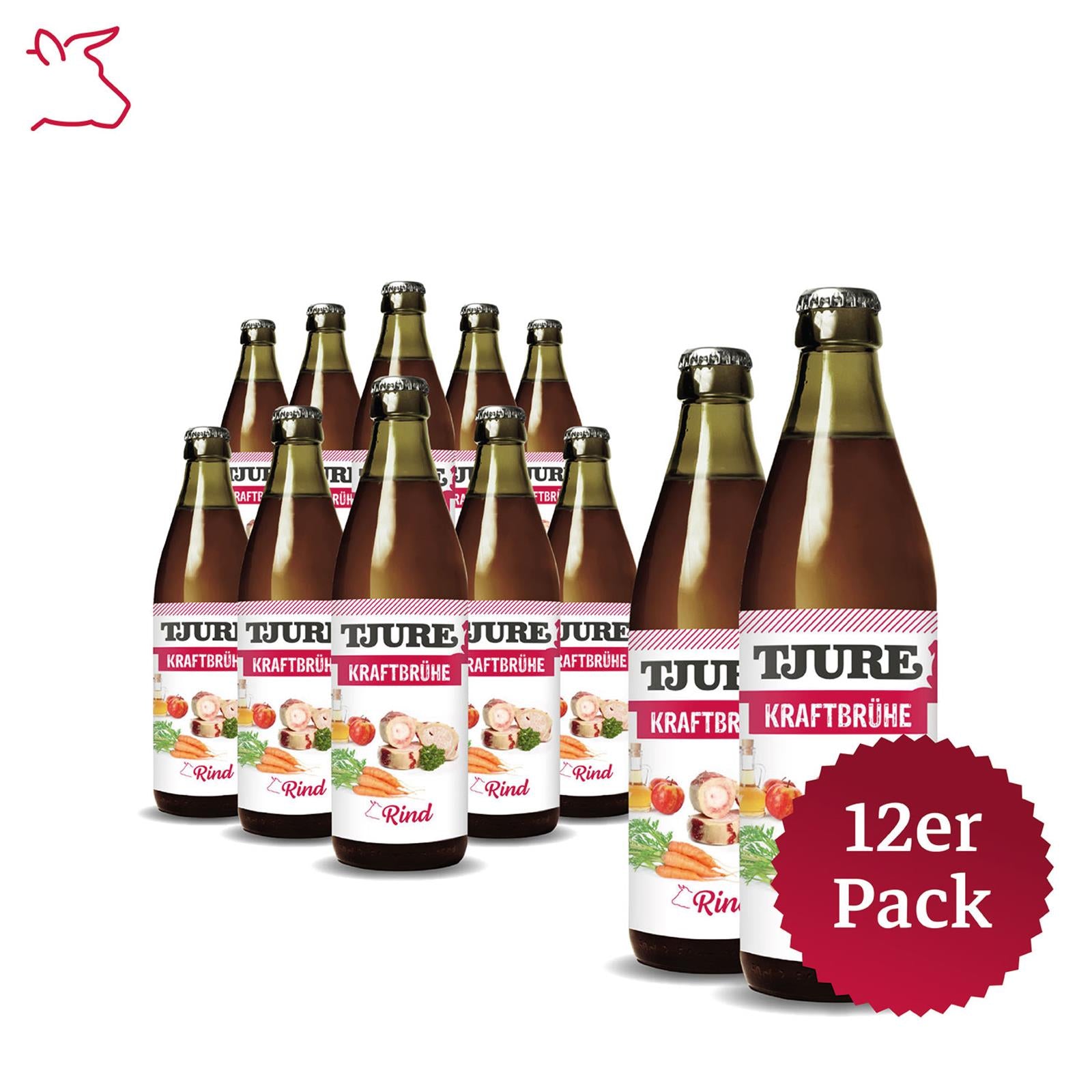 TJURE - Brodo di Manzo - Bottiglia da 320 ml