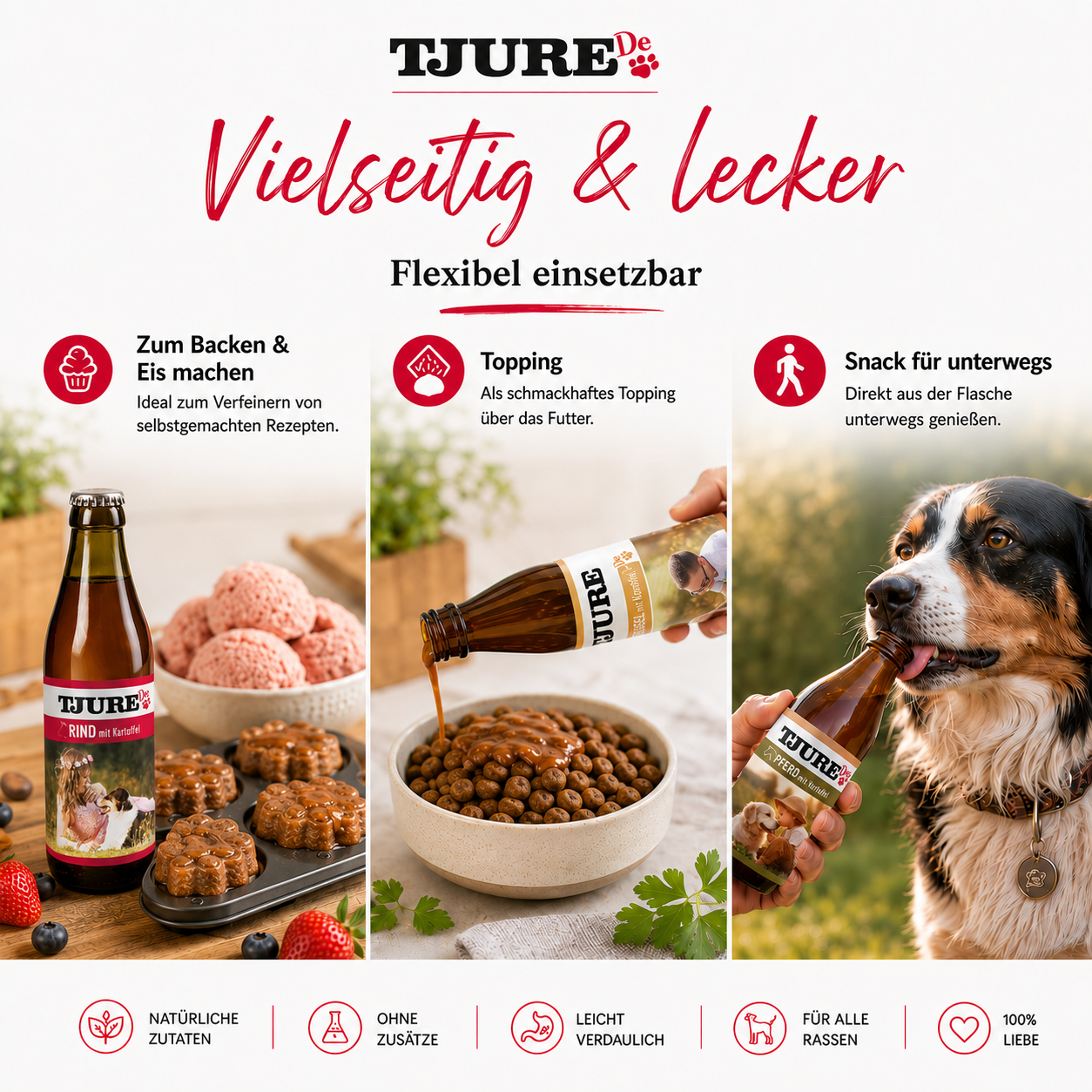 TJURE Smoothie per Cani - "Tutto in Uno" - 6 x 320 ml | Offerta Risparmio