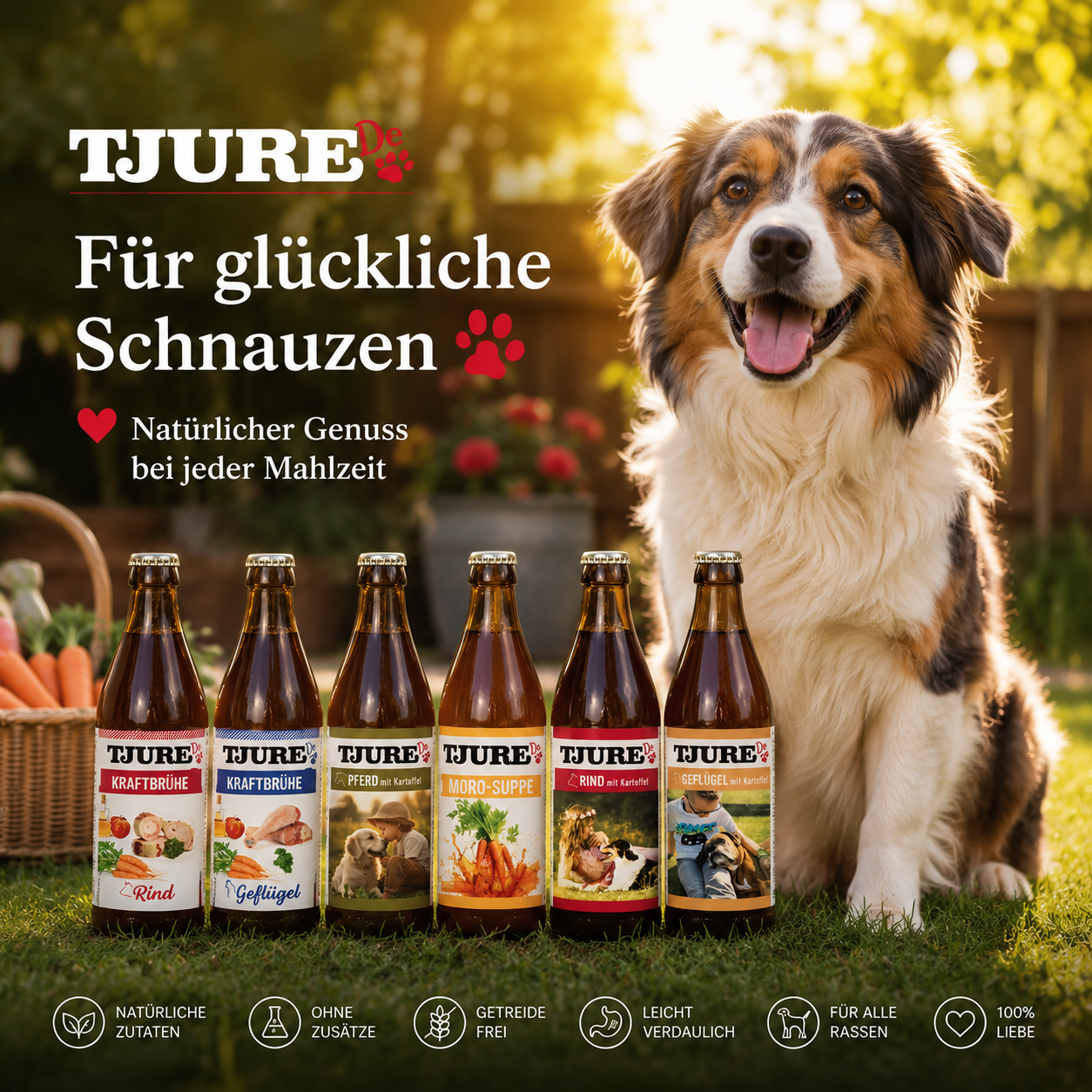 TJURE Smoothie per Cani - "Tutto in Uno" - 6 x 320 ml | Offerta Risparmio