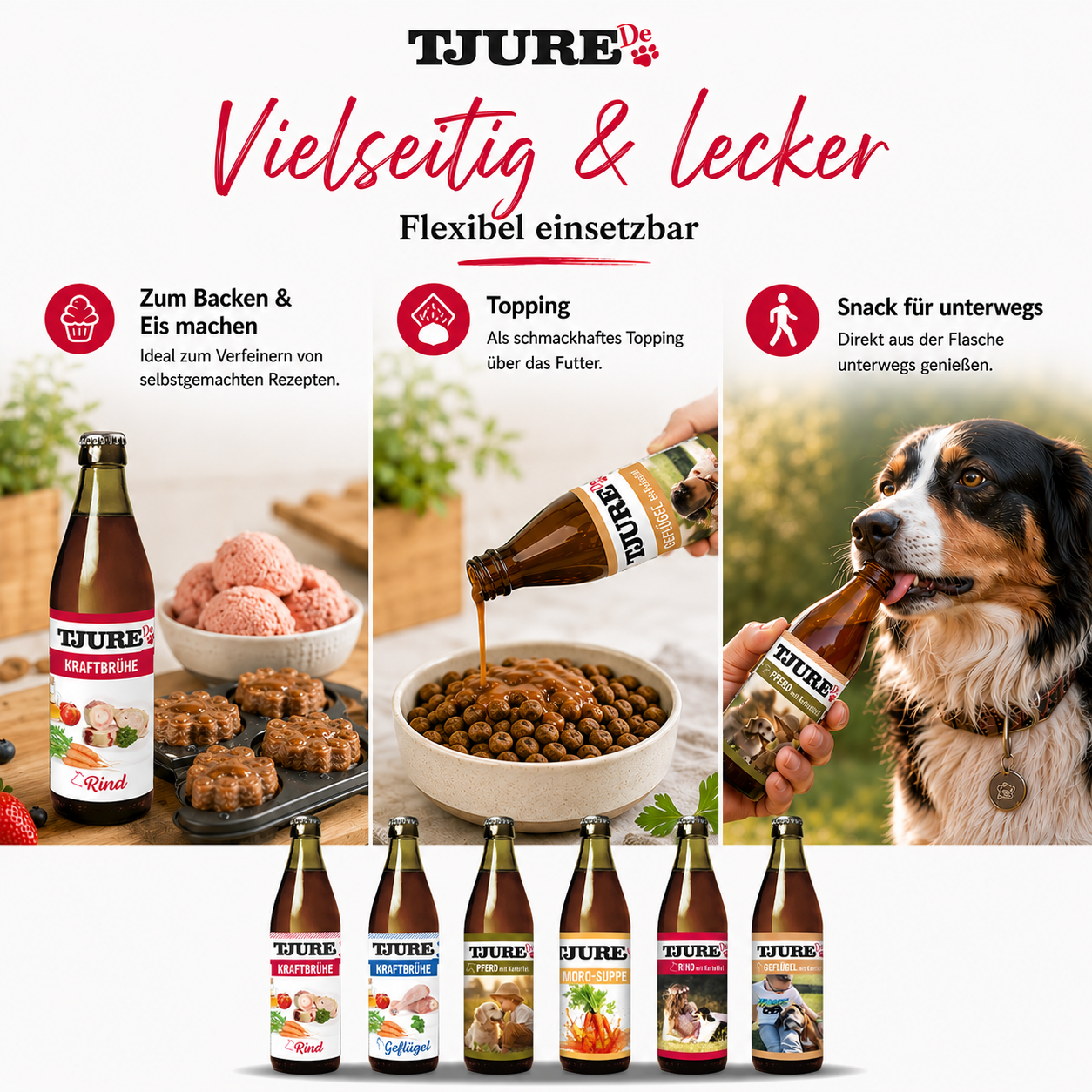 TJURE Smoothie per Cani - "Tutto in Uno" - 6 x 320 ml | Offerta Risparmio
