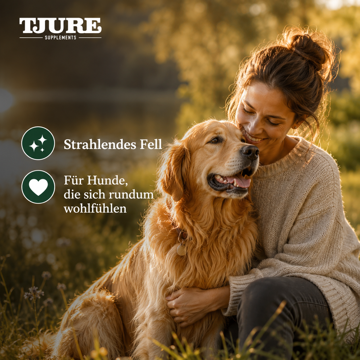 TJURE - Pelle Plus 500 g | per problemi di pelle e pelo | con acidi grassi Omega-3/Omega-6