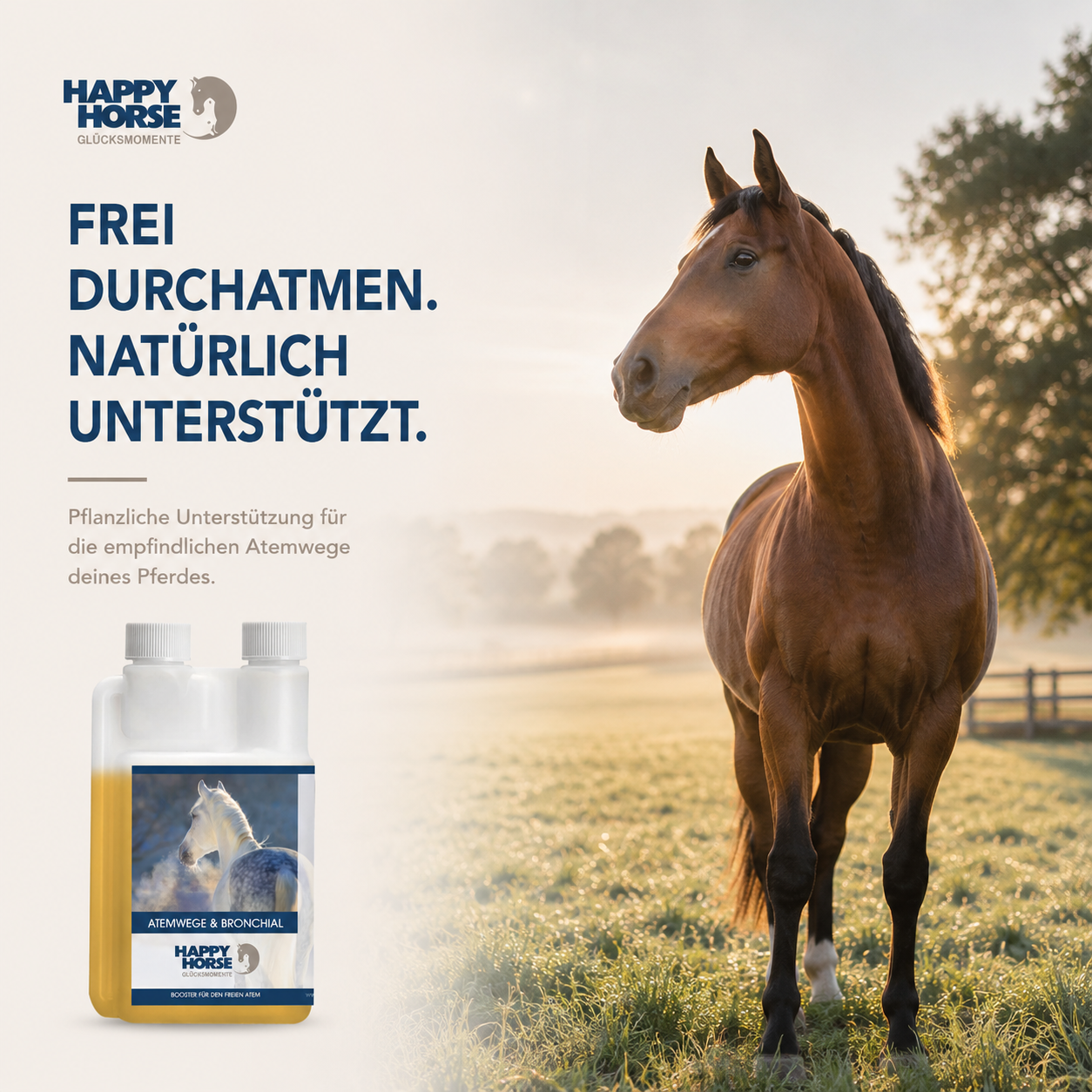 HAPPY HORSE Sciroppo per le vie respiratorie e i bronchi 1.000 ml