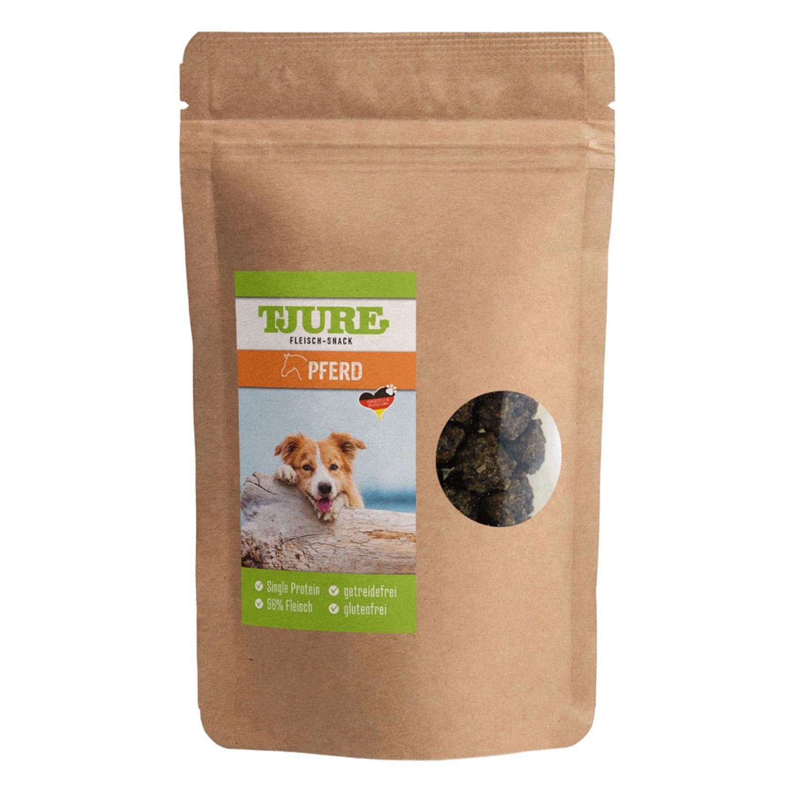 Tjure Cane - Snack Cavallo 150 g | per allergici | essiccato all'aria | ricompensa più semplice |