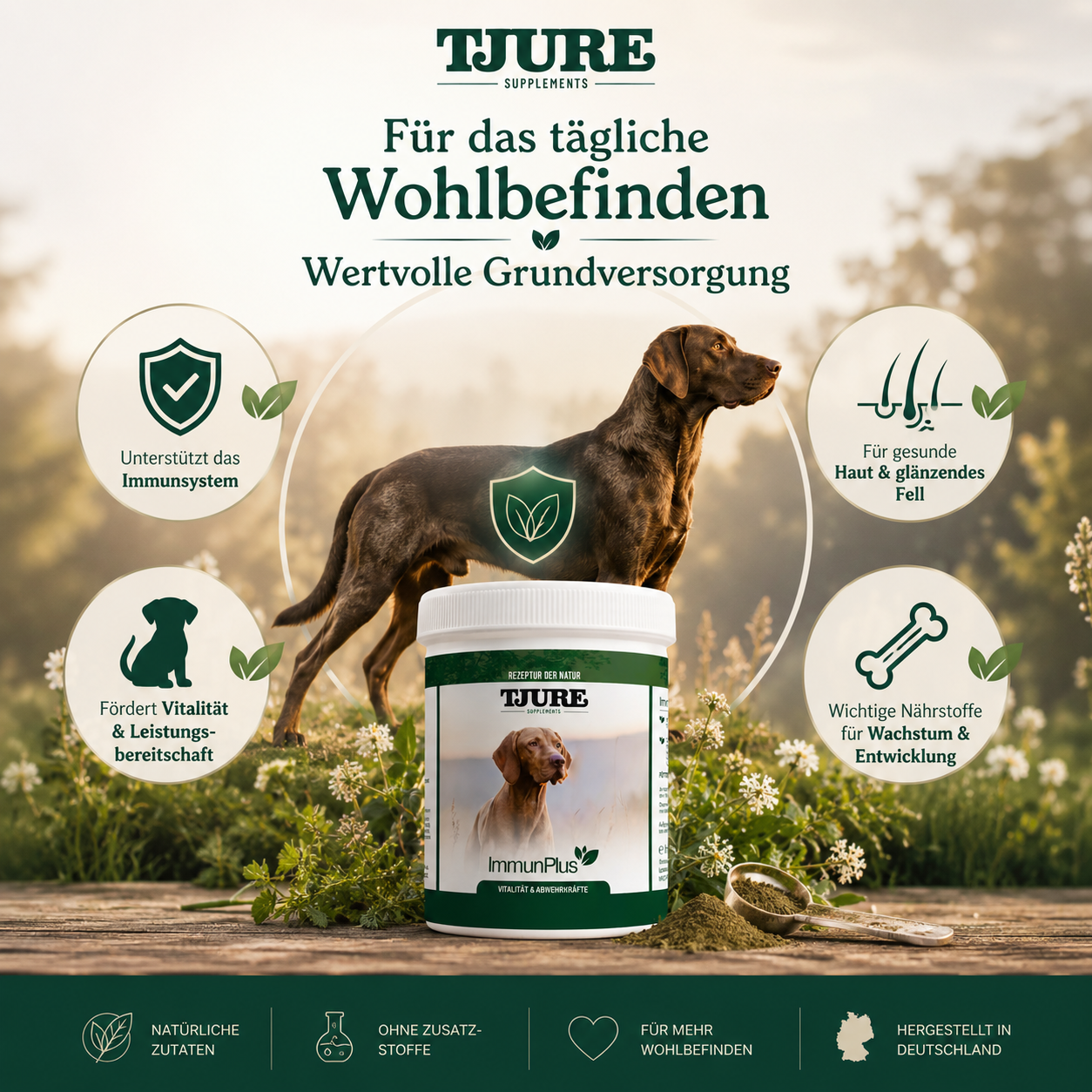 TJURE - Immun Plus 500 g | per il benessere | per uno sviluppo fisico sano