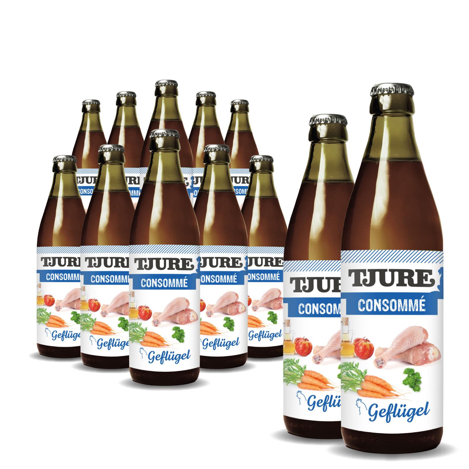 TJURE - Brodo concentrato di pollo - bottiglia da 320 ml