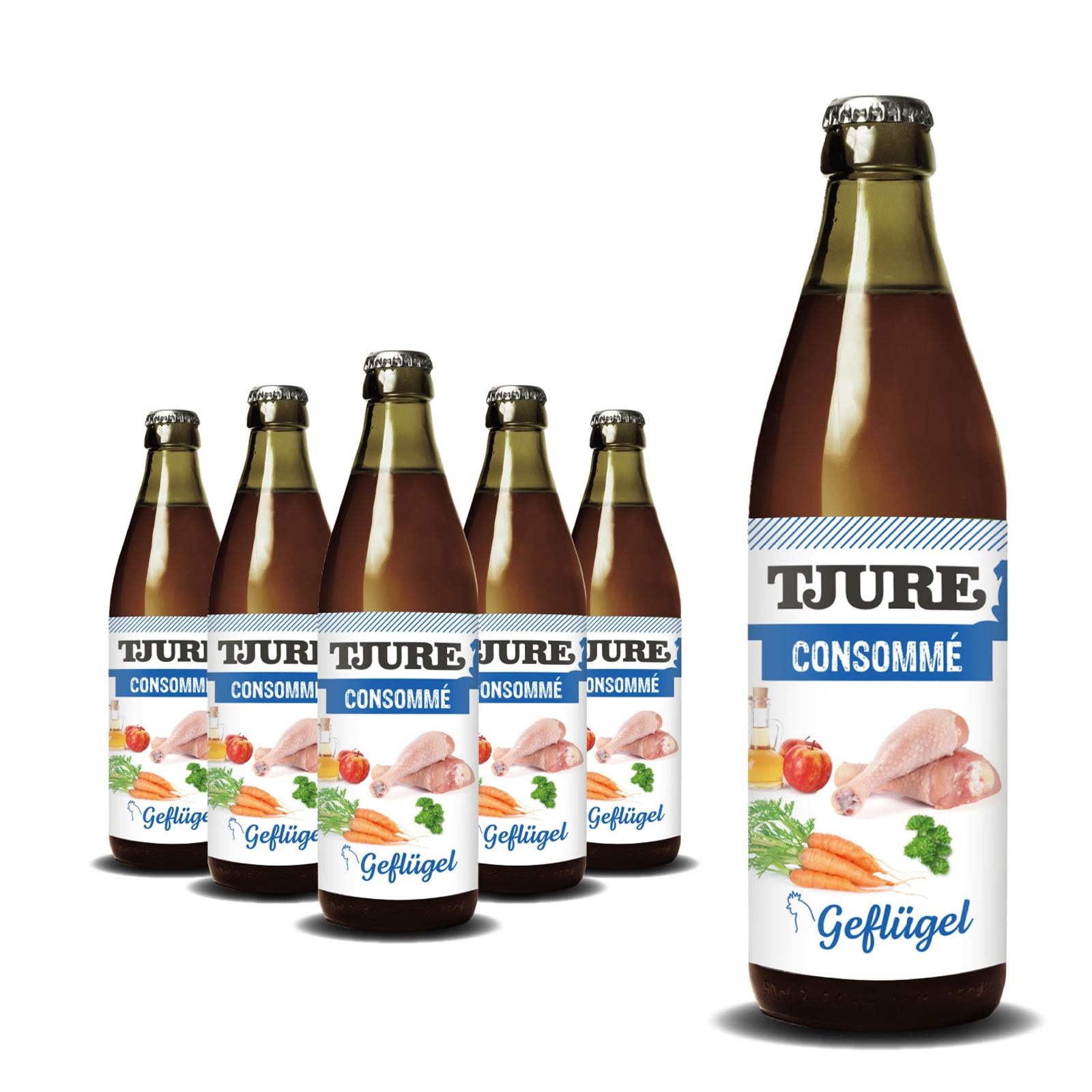 TJURE - Brodo concentrato di pollo - bottiglia da 320 ml