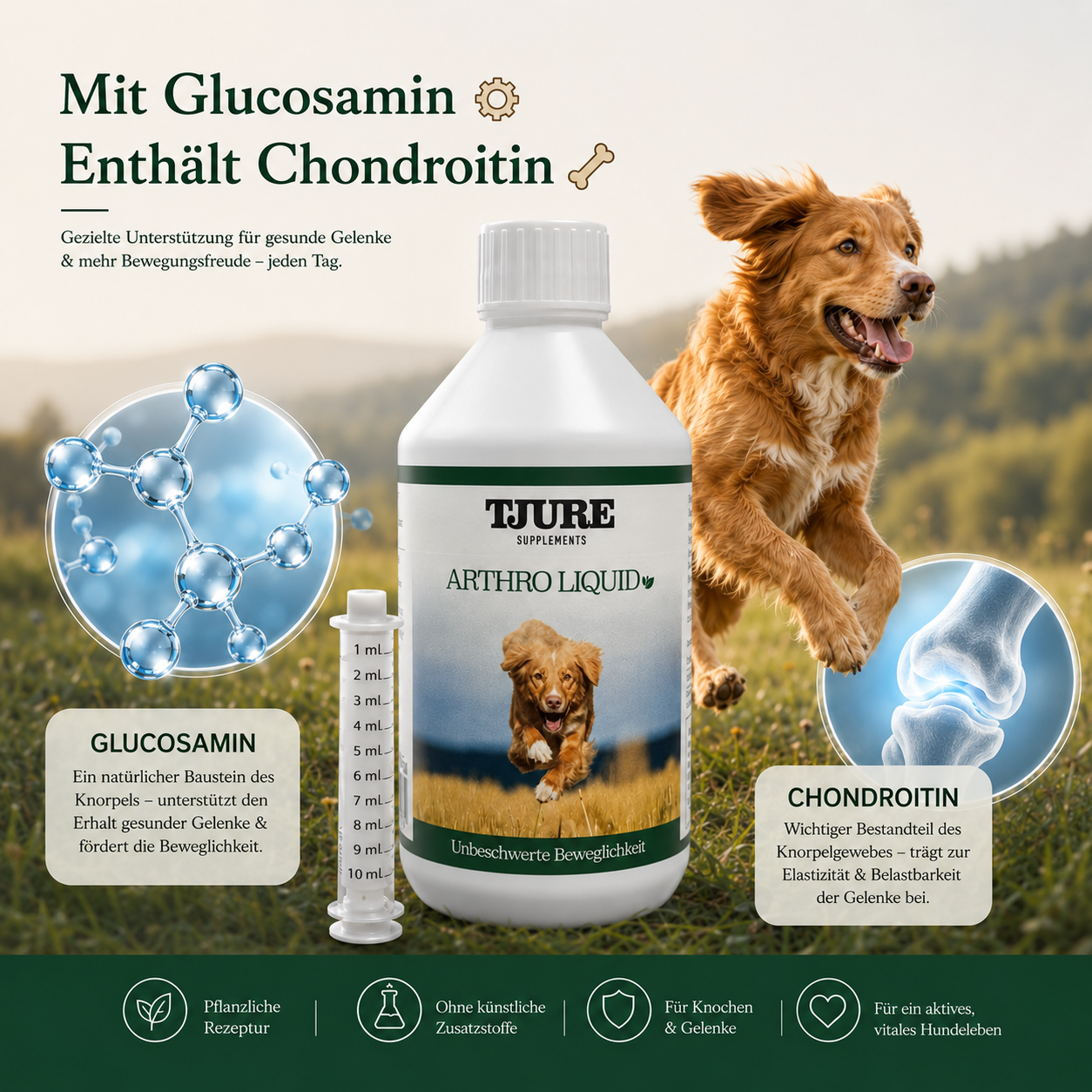 TJURE - Liquido Articolare per Cani 500 ml