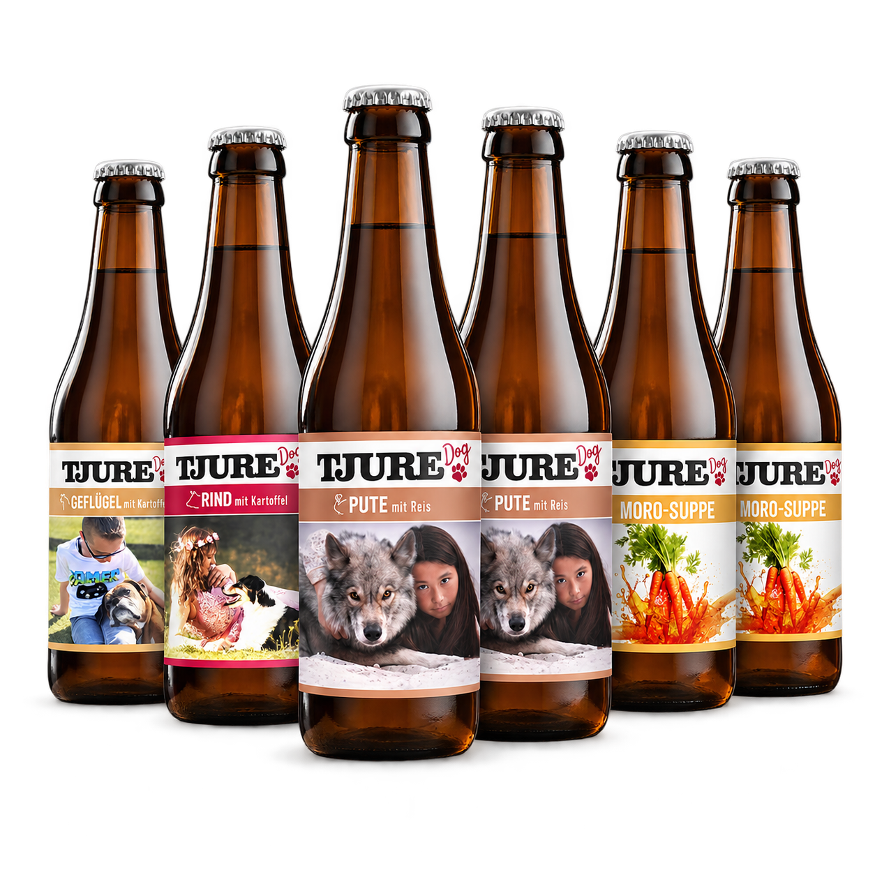 Frullato per cani TJURE - "Best in One" - 6 x 220 ml | Offerta risparmio
