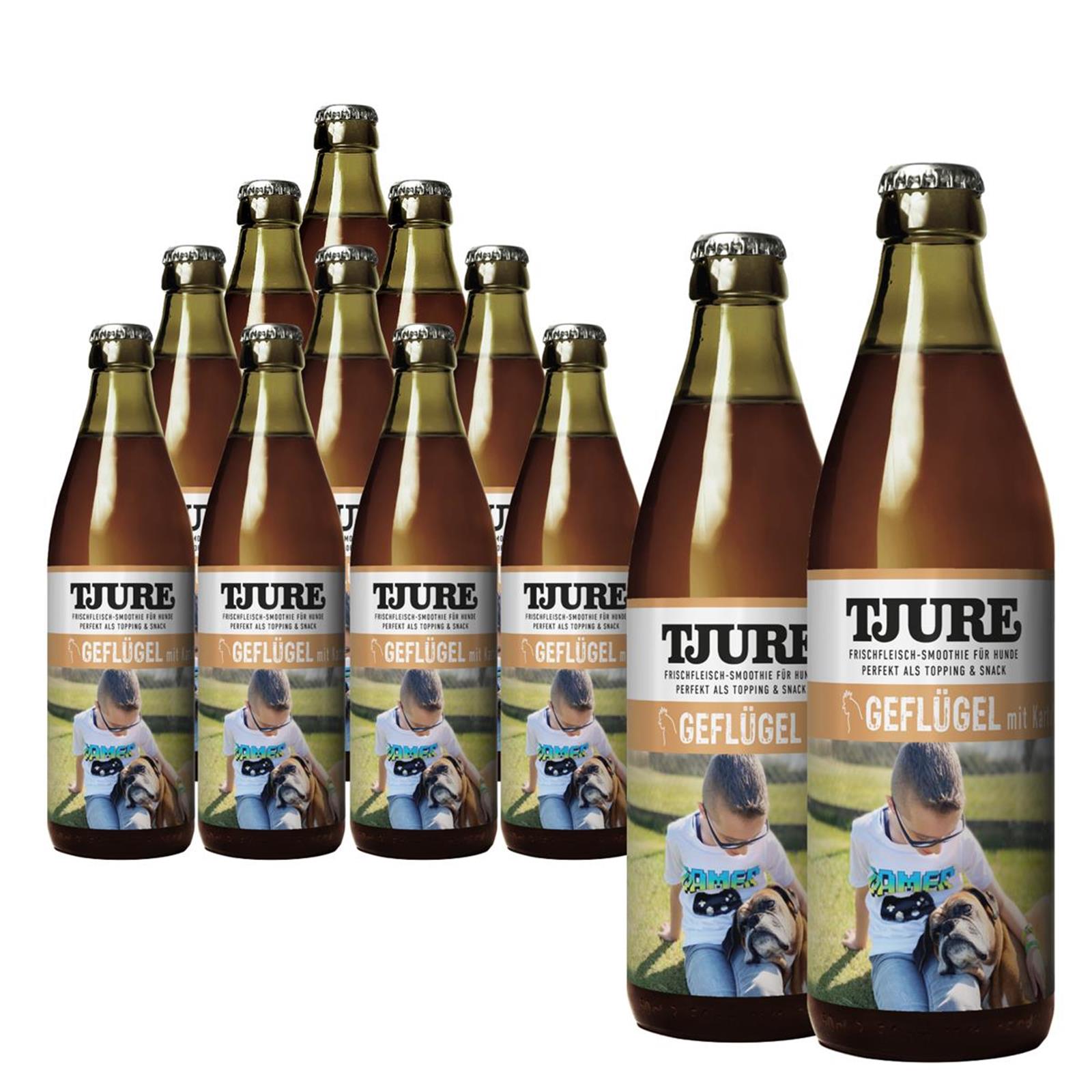 TJURE Smoothie per cani - Pollame e patate 320 ml ricco di proteine | eccellente fonte di energia