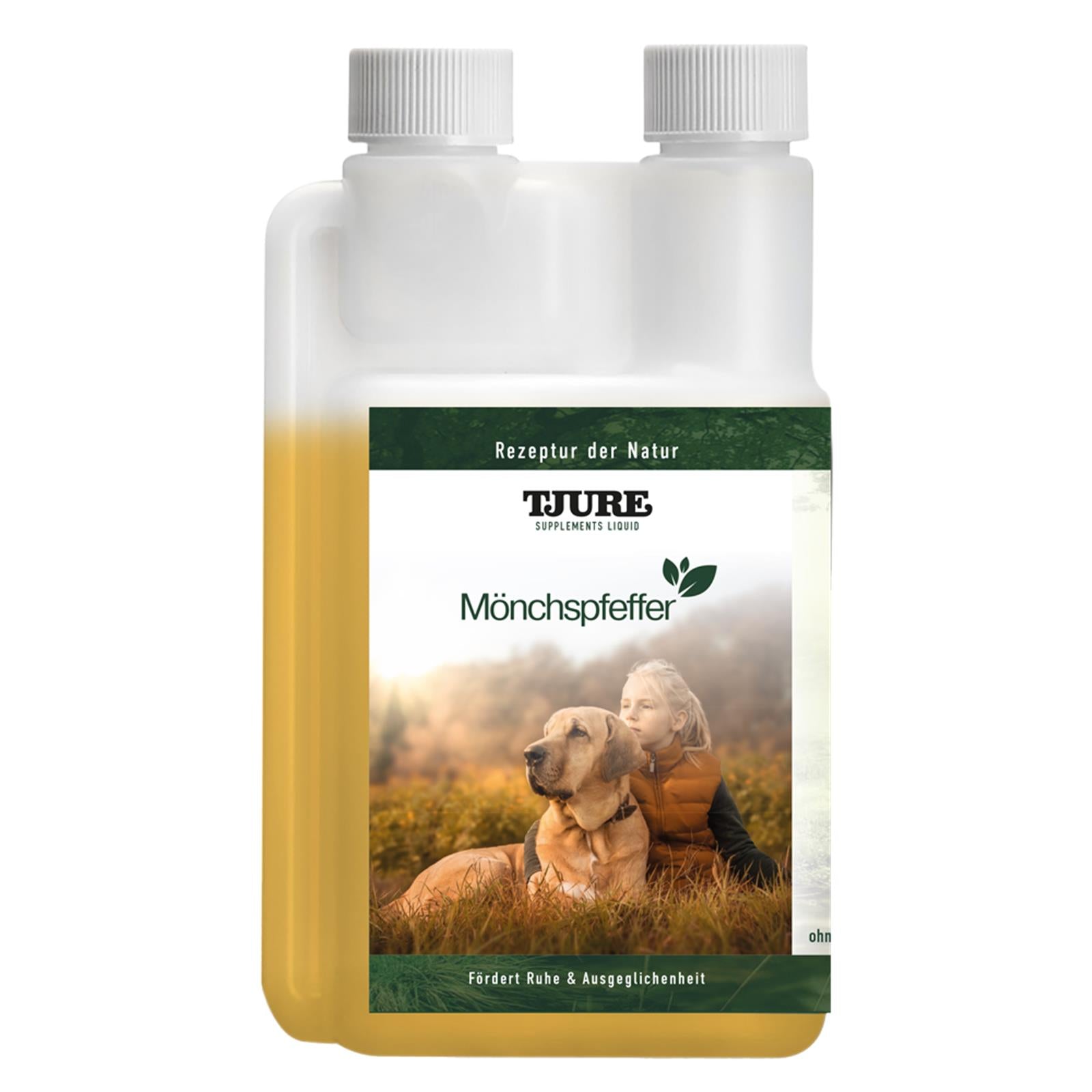 TJURE - Liquido di Agnocasto - 500 ml | Equilibrio ormonale per cani felici | in calore | falsa gravidanza