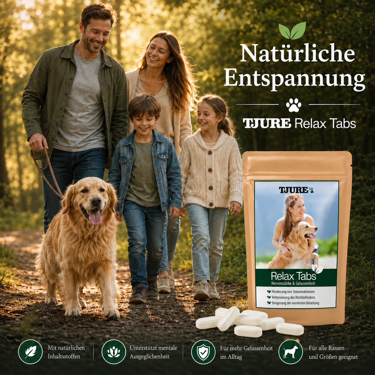TJURE - Compresse Relax 250 g  | Rilassamento Naturale per il tuo Cane