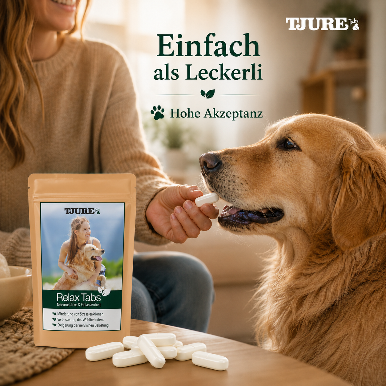 TJURE - Compresse Relax 250 g  | Rilassamento Naturale per il tuo Cane
