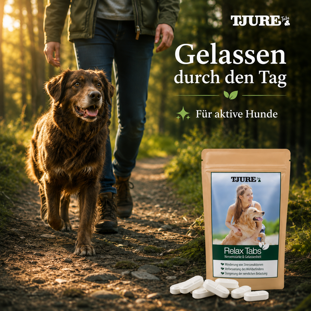 TJURE - Compresse Relax 250 g  | Rilassamento Naturale per il tuo Cane