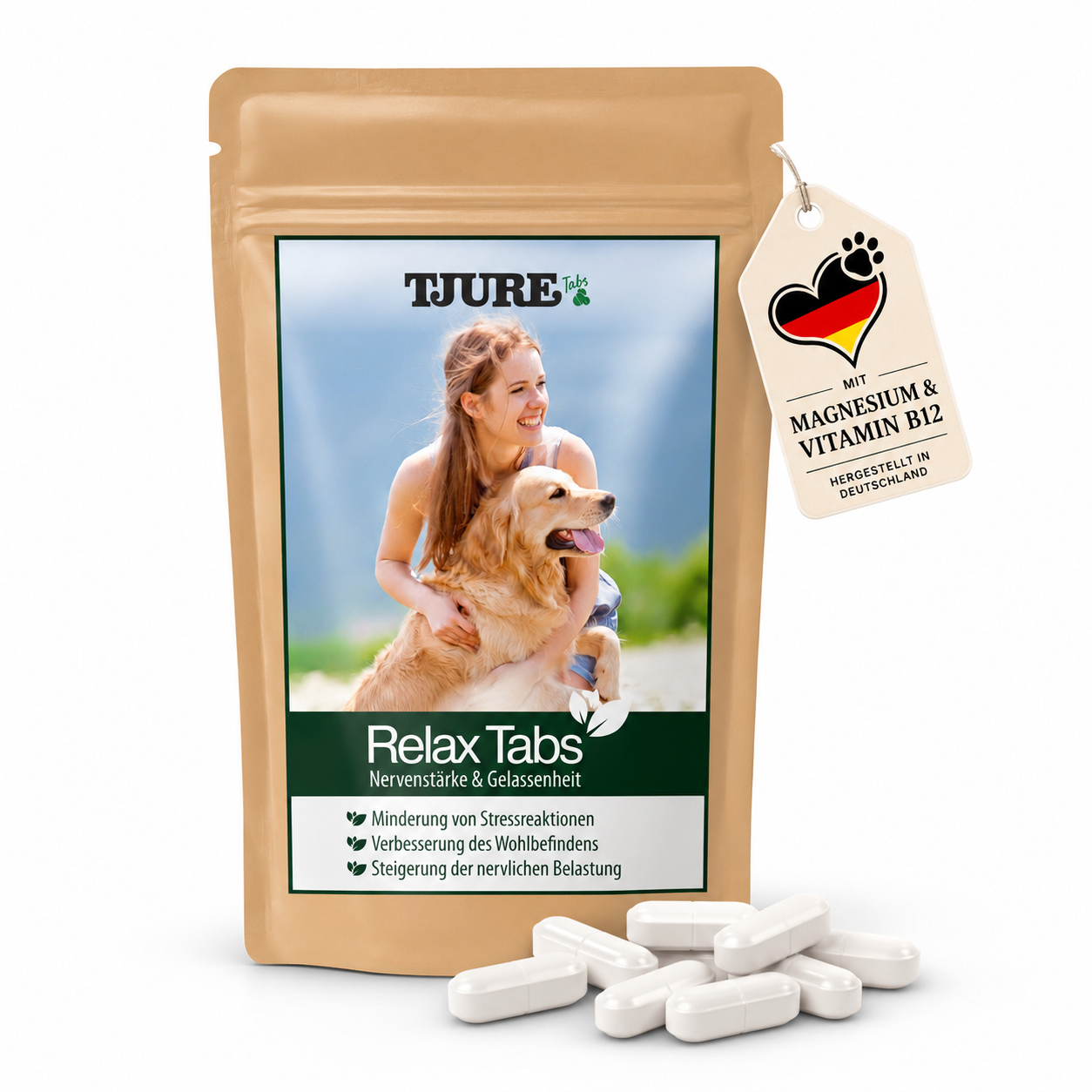 TJURE - Compresse Relax 250 g  | Rilassamento Naturale per il tuo Cane