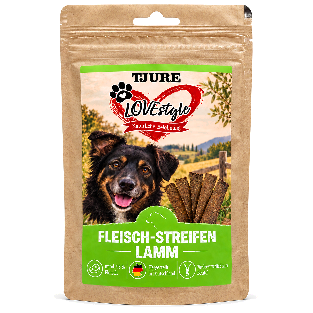 TJURE Lovestyle strisce di carne AGNELLO 65g.